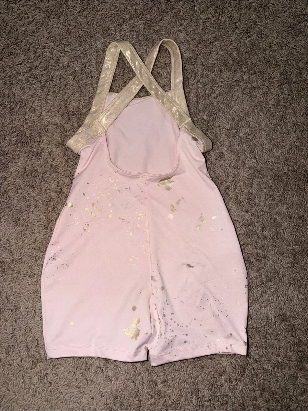 Justice Black Paint-Splatter Shorts with Mint & Pink Accents